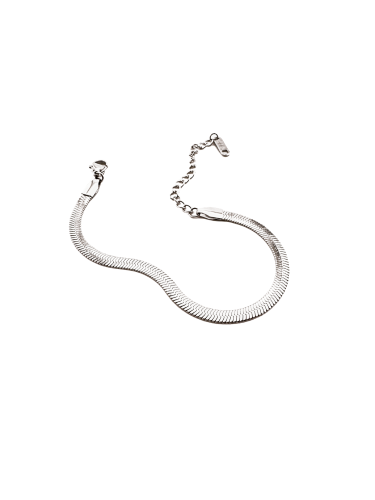 Shiny Orchid Bracelet - Silver