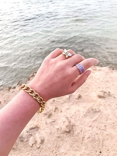 Crystal Butterfly Ring