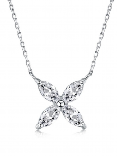 Silver Flower Necklace