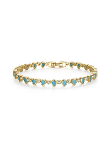 Sliver Aqua Aura Bracelet (Gold Color)