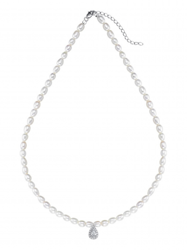 Silver Pearl Necklace