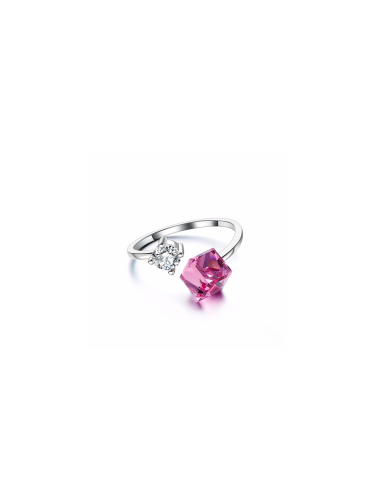 Silver Twinkle Duo Ring
