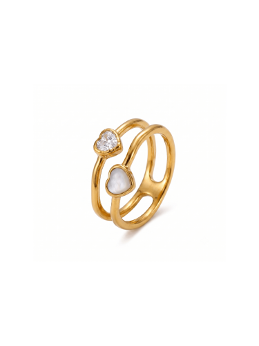 Dual Hearts Glow Ring