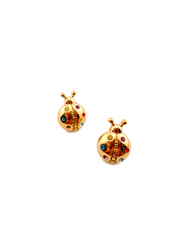 Golden Ladybird Earrings