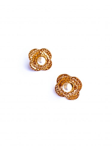 Pearl Flower Earrings