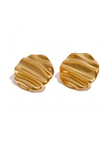Golden Dune Stud Earrings