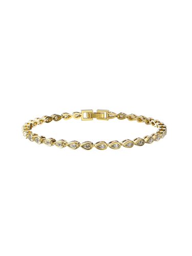 Silver Sparkling Rain Bracelet (Gold Color)