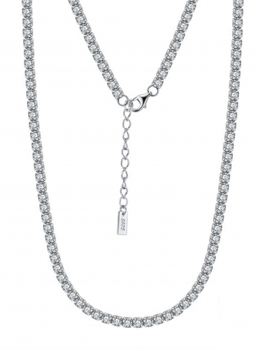 Silver Crystal Necklace