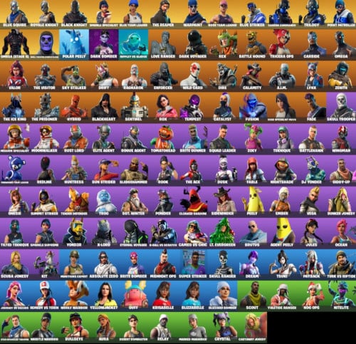 سكلتون بنفسجي + بلاك نايت +127 سكن يربط اكس بوكس و...