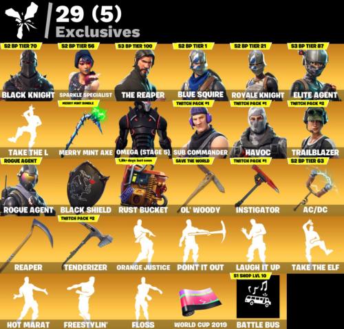 بلاك نايت + سيزون 3 + اكس منتي + سكنات توتش برايم...