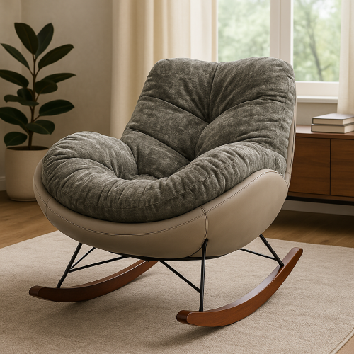 كرسي استرخاء هزاز بلون تيفاني فاخر – تصميم عصري وم...