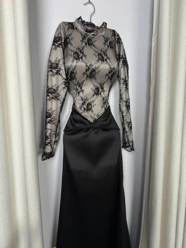 فستان سهره بني