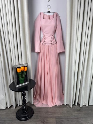 فستان سهره وردي