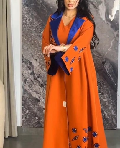 جلابيه اورنج قطعتين