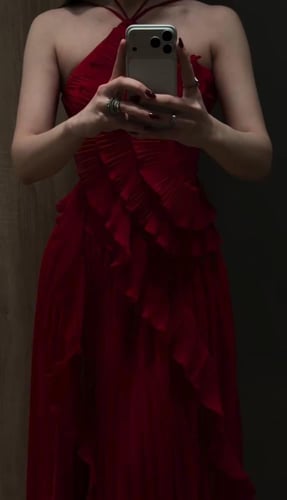 فستان سهره احمر