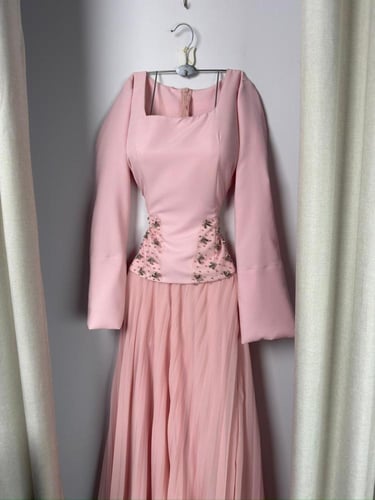 فستان سهره وردي