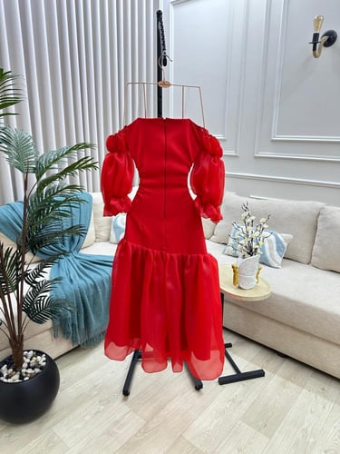 فستان سهره احمر