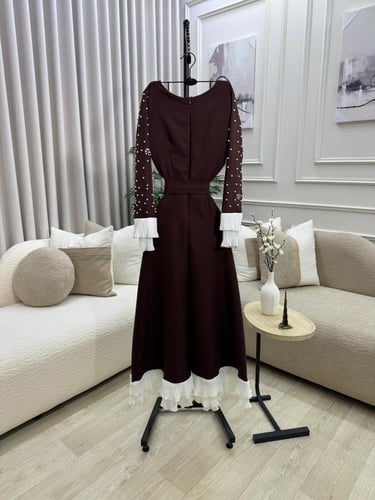 فستان سهره بني