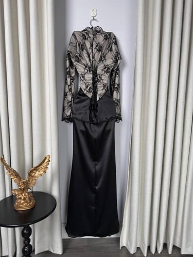 فستان سهره بني