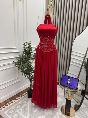 فستان سهره احمر