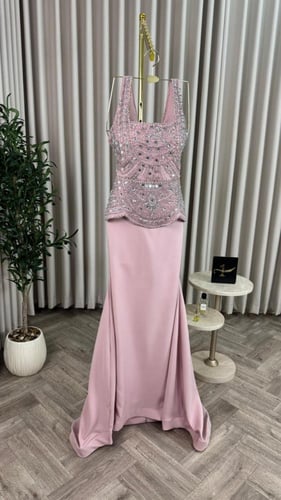 فستان سهره بينك