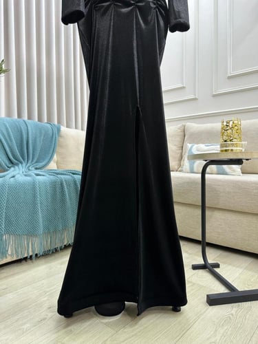 فستان سهره اسود مخمل