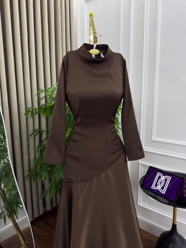 فستان سهره بني