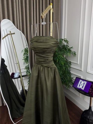 فستان سهره زيتي