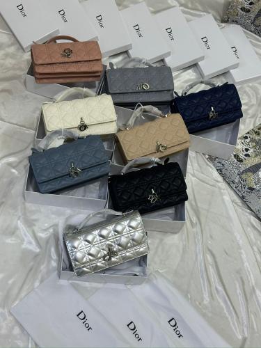 شنطة ديور لوقو فضي