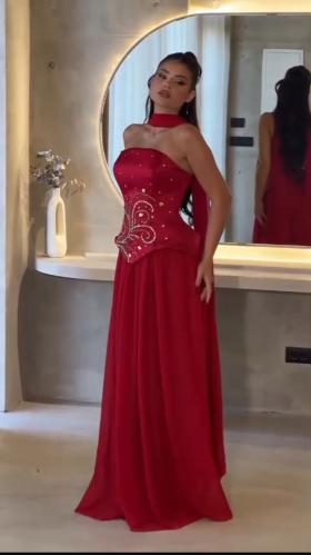 فستان سهره احمر