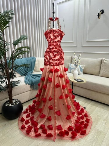 فستان سهره احمر