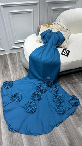 فستان تركوازي