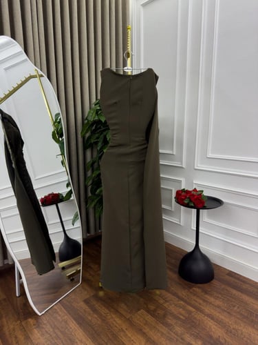 فستان سهره زيتي