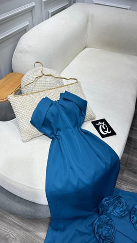 فستان تركوازي