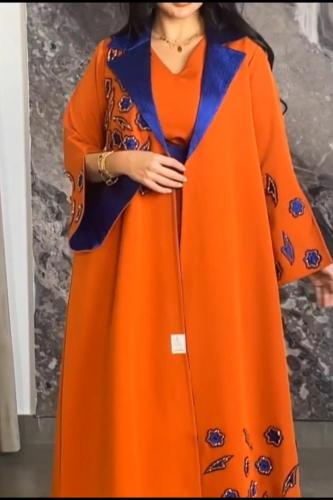 جلابيه اورنج قطعتين