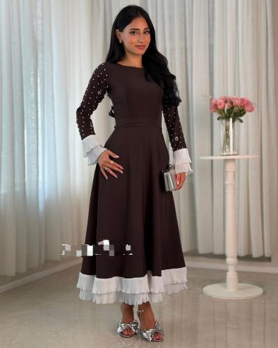 فستان سهره بني