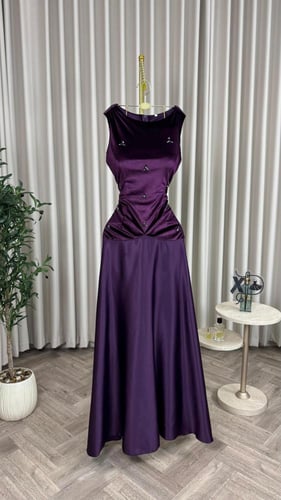 فستان سهره موف مخمل