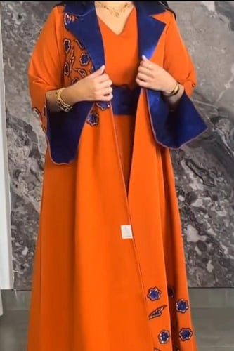 جلابيه اورنج قطعتين