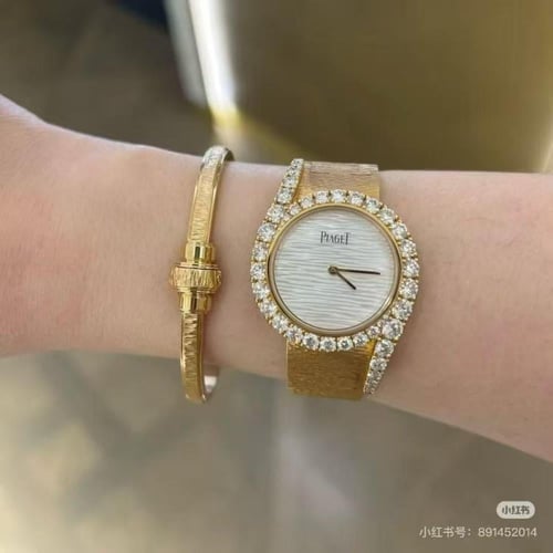 ساعه بياجيت زركون داموند ذهبي هاي كوالتي