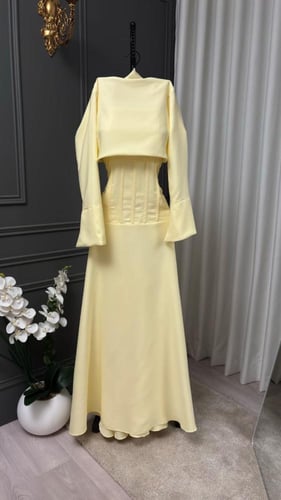 فستان العيد اصفر