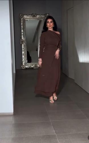 فستان سهره بني