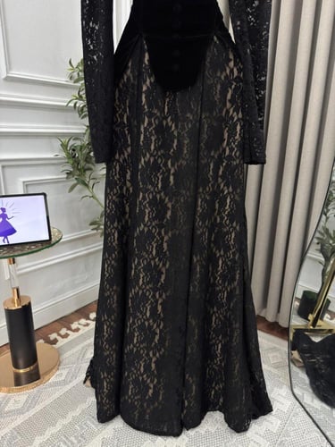 فستان سهره اسود دانتيل