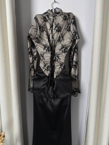 فستان سهره بني