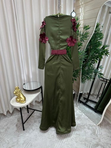 فستان سهره زيتي