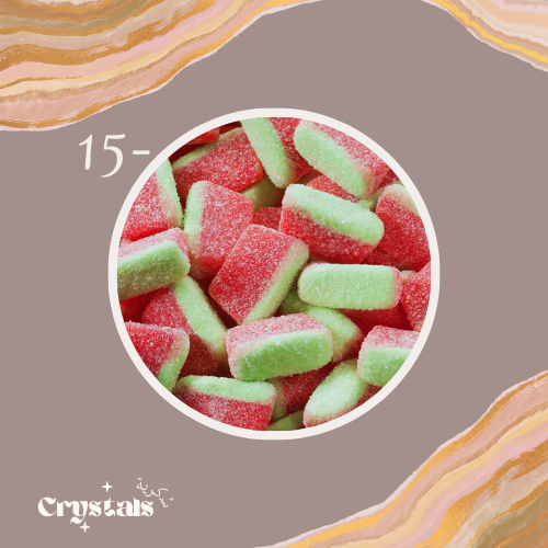 جلي مثلثات البطيخ الحامضة