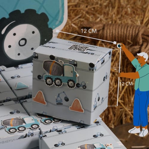 ستاند محمول طراز شاحنة يتسع لعدد 12 صندوق هدايا