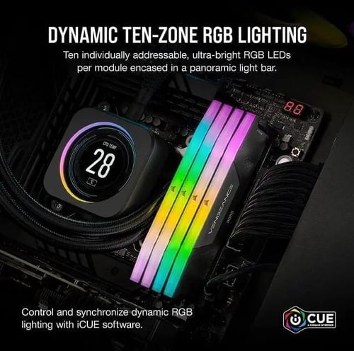 Corsair VENGEANCE RGB DDR5 32GB (2x16GB) 5200MHz C...