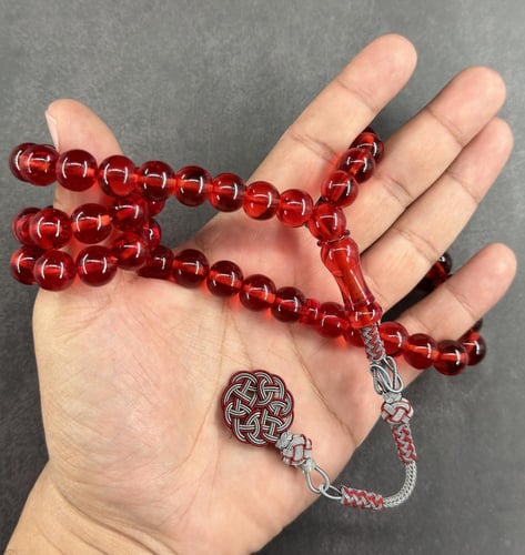 سبحة زعفراني أحمر