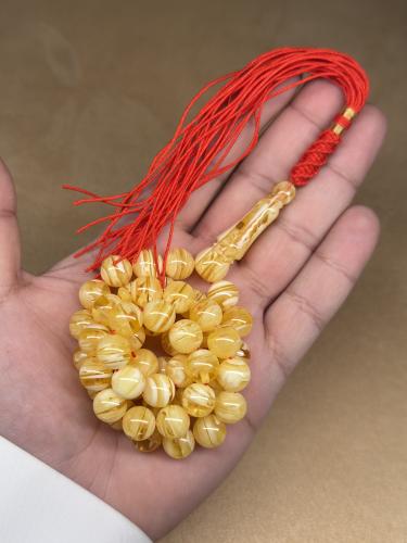 سبحة مستكة بدون رائحة (شبيه الكهرمان)