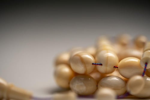 سبحة عاج سن حوت عنبر